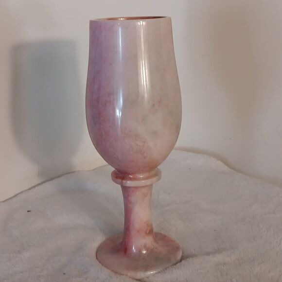 Alabaster Pink Marble Goblet - Picture 6 of 8